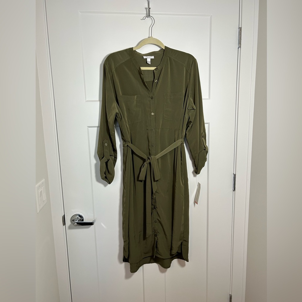 Maternity olive green dress